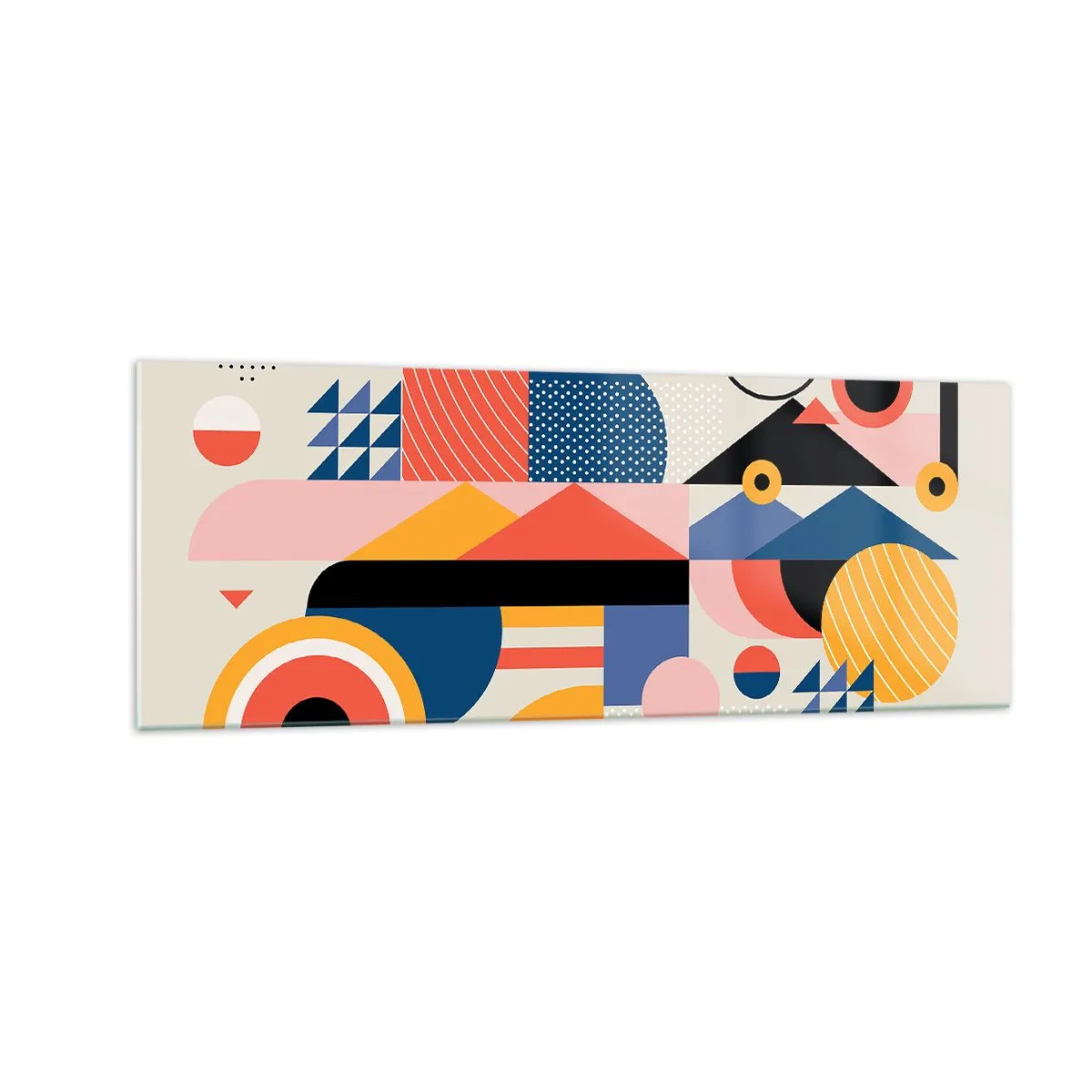 Quadro em vidro - Composição: brincar - 140x50 cm