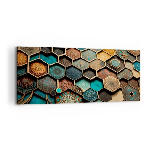 Quadro em tela - Ornamentos árabes – variação - 100x40 cm