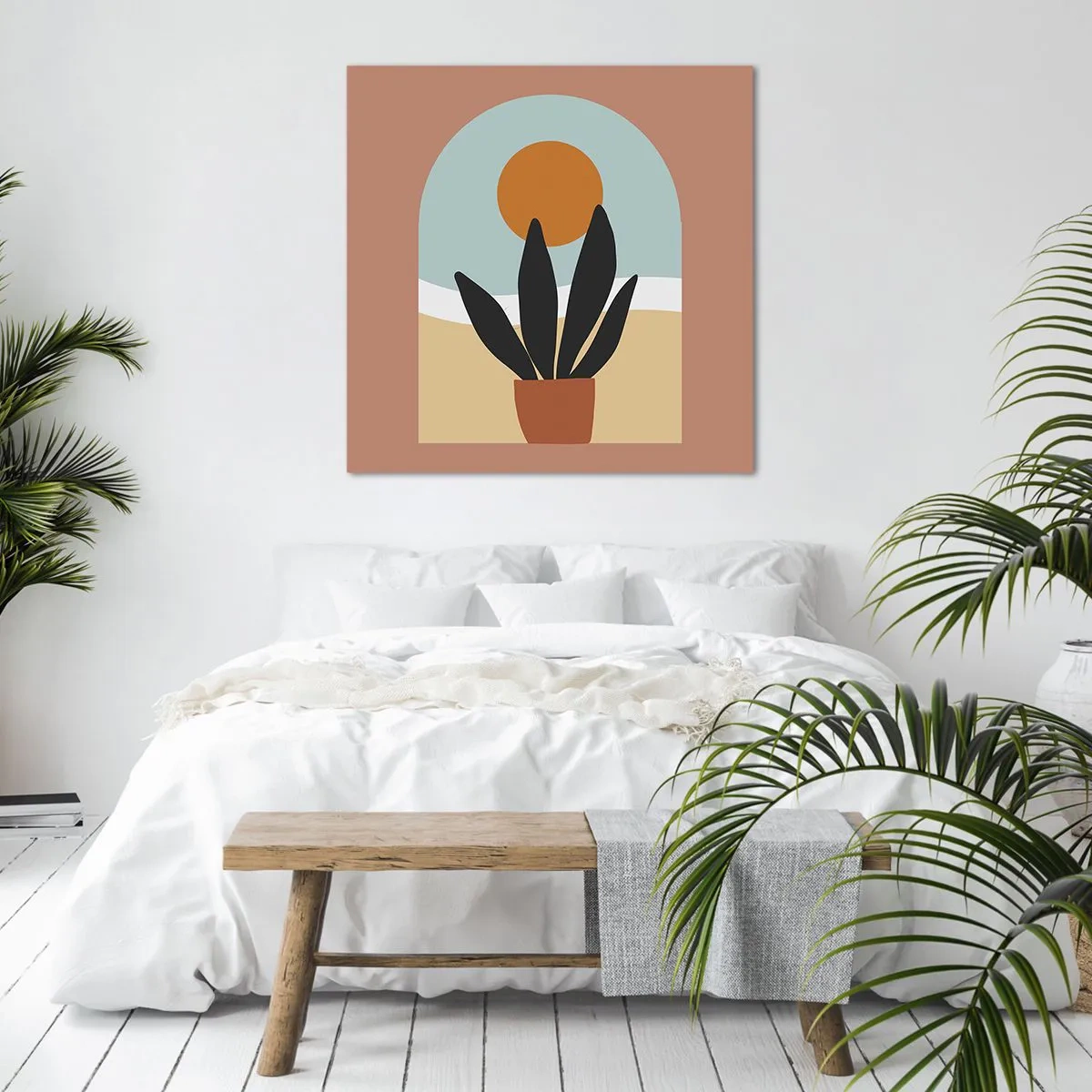 Quadro em tela - Pequenas alegrias - 30x30 cm