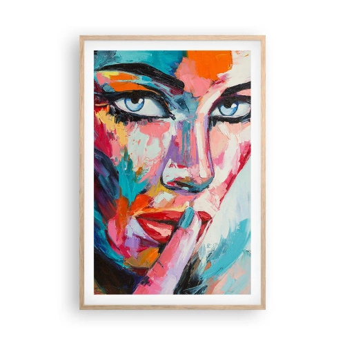 Pôster com moldura de carvalho claro - O nosso primeiro segredo - 61x91 cm