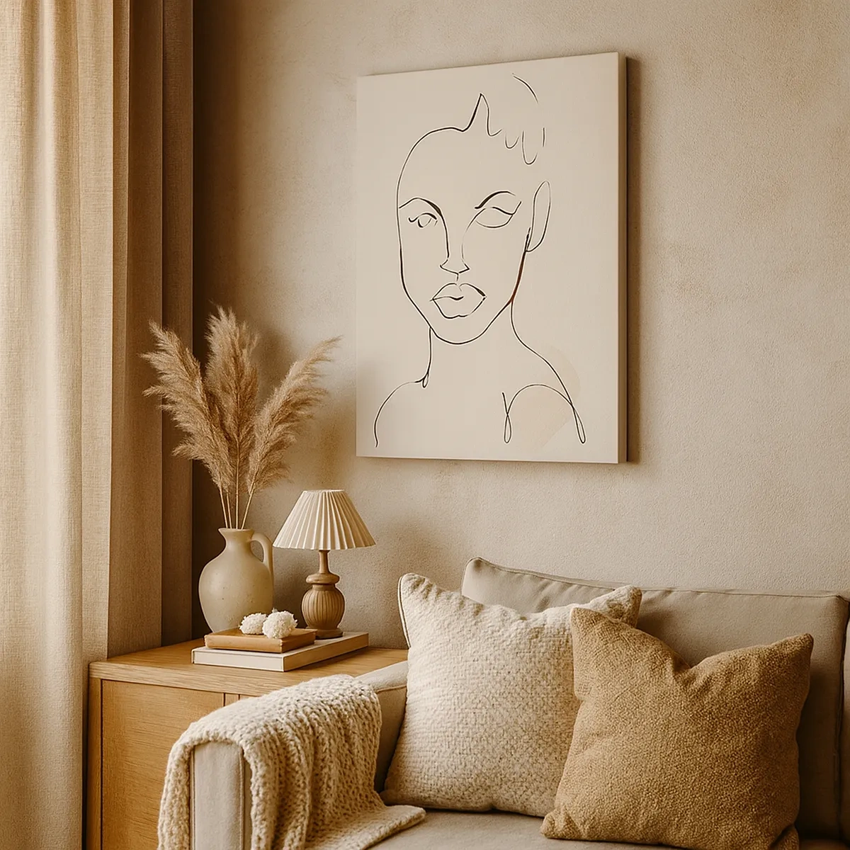 Quadro em tela - Esboço da sensualidade - 50x70 cm