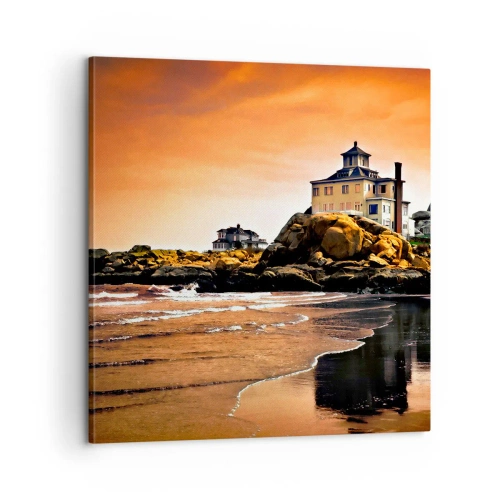 Quadro em tela - Elegância da Costa Oeste - 60x60 cm