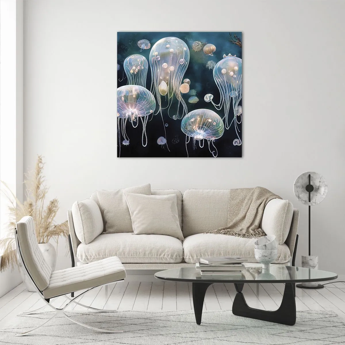 Quadro em vidro - Bola Subaquática - 30x30 cm