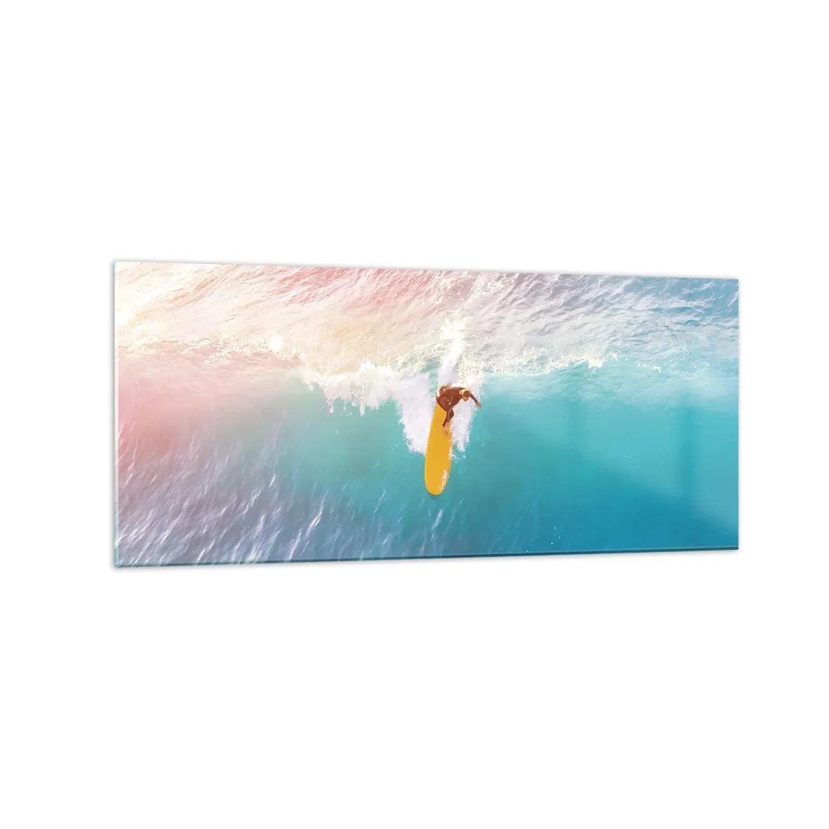 Quadro em vidro - Cavaleiro oceânico - 120x50 cm