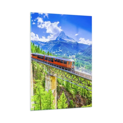 Quadro em vidro - Hora dos Alpes - 50x70 cm