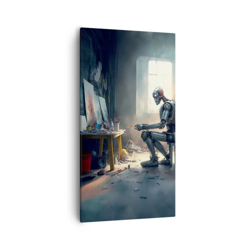 Quadro em tela - O ato de criação - 55x100 cm