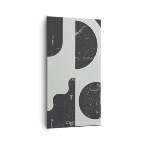 Quadro em tela - Composição acima e abaixo - 65x120 cm