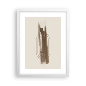 Pôster em moldura branca - Um sopro de cinza - 30x40 cm