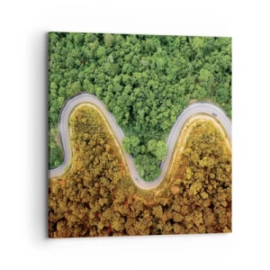 Quadro em tela - Fronteiras e descobertas - 70x70 cm