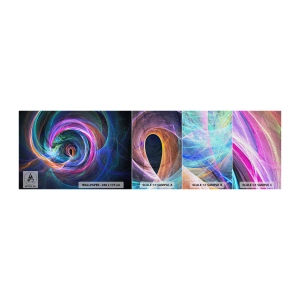Amostra de papel de parede Premium Canvas - Para onde quer me levar? - Abstração, Pedaço, Vórtice - 100x30 cm