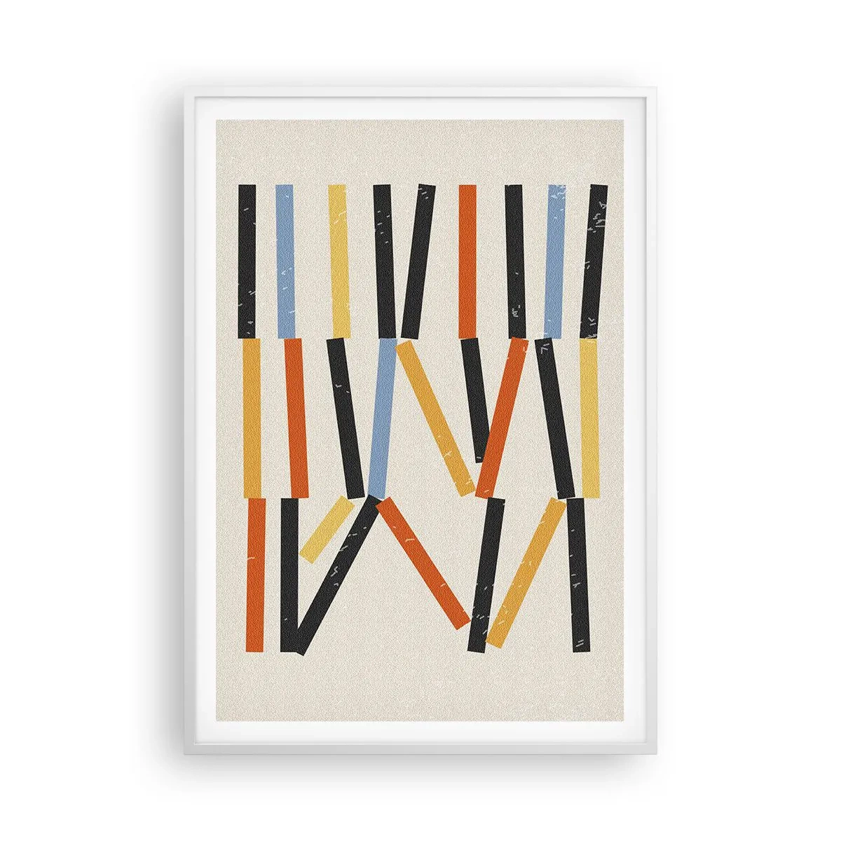 Pôster em moldura branca - Composição ao nível - 70x100 cm
