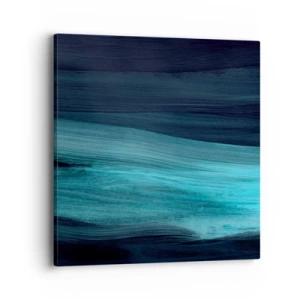 Quadro em tela - Vá com o fluxo - 40x40 cm