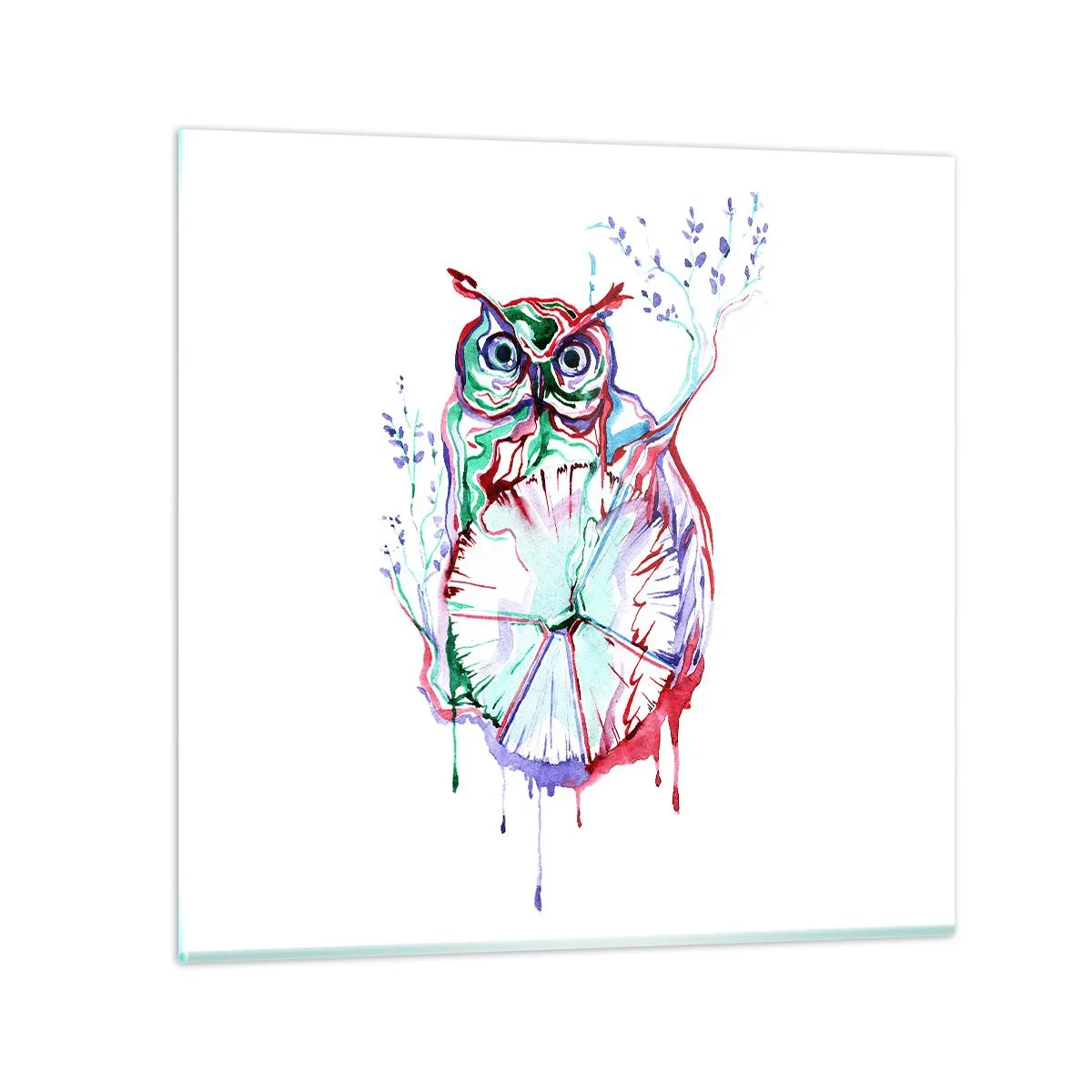 Quadro em vidro - Sábio por natureza - 60x60 cm