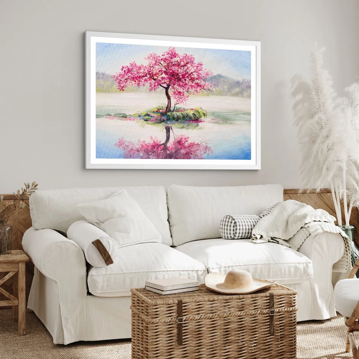 Pôster em moldura branca - A festa da Primavera - 100x70 cm