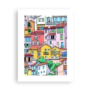Pôster - Cidade divertida - 30x40 cm