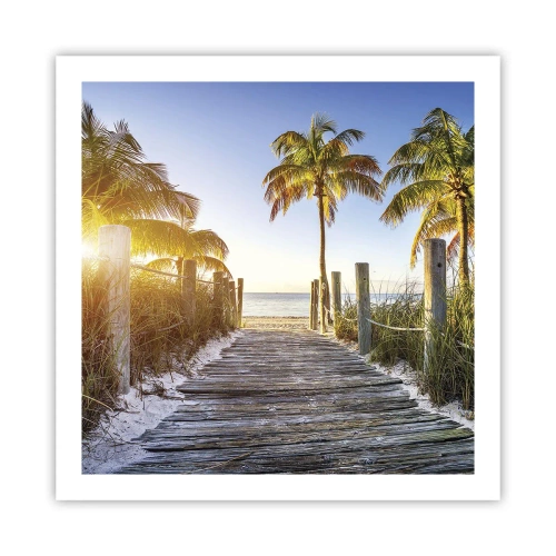 Pôster - Direto para o paraíso - 60x60 cm