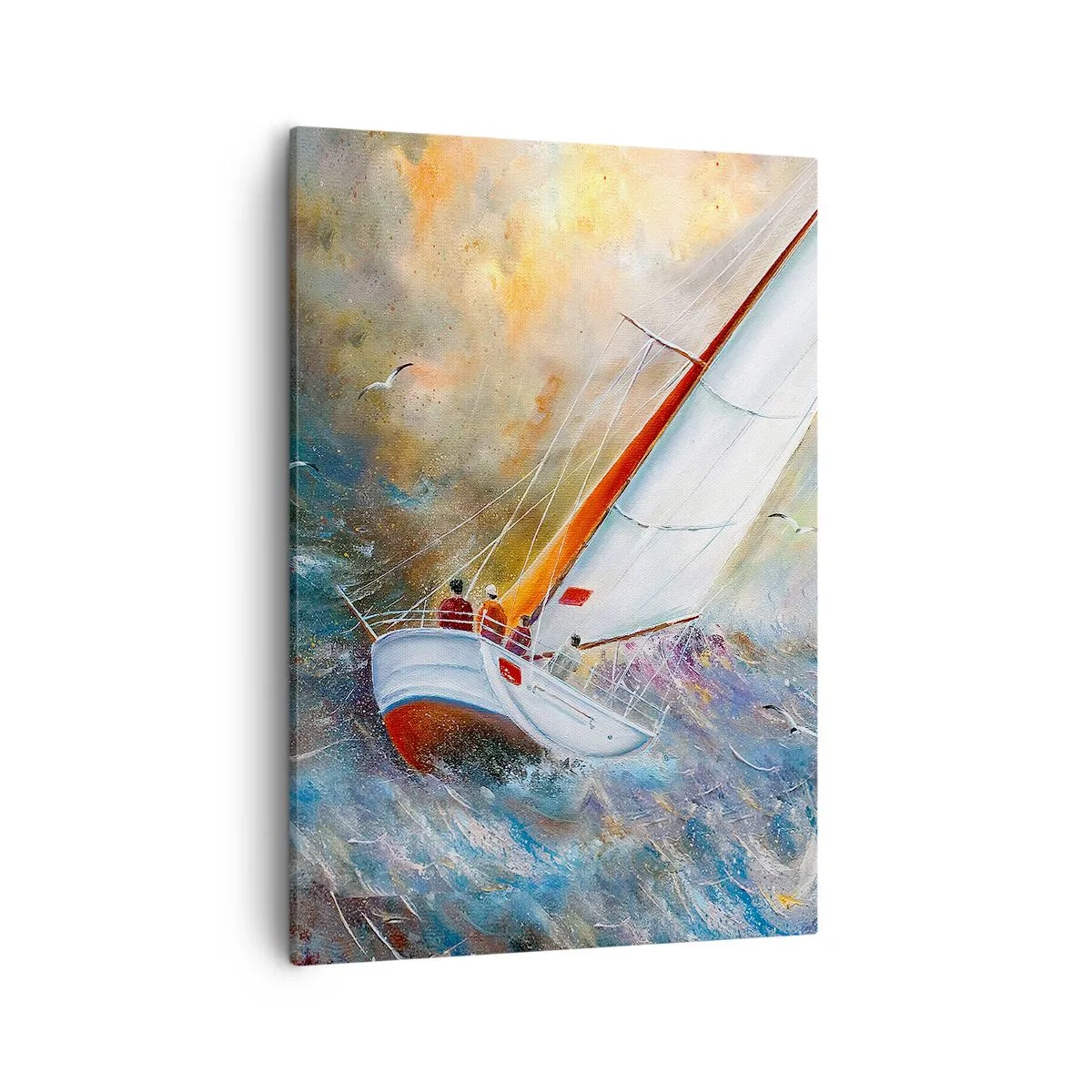 Quadro em tela - Correr sobre as ondas - 50x70 cm