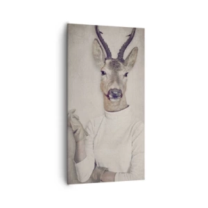 Quadro em tela - Deixem os gestos falar - 65x120 cm