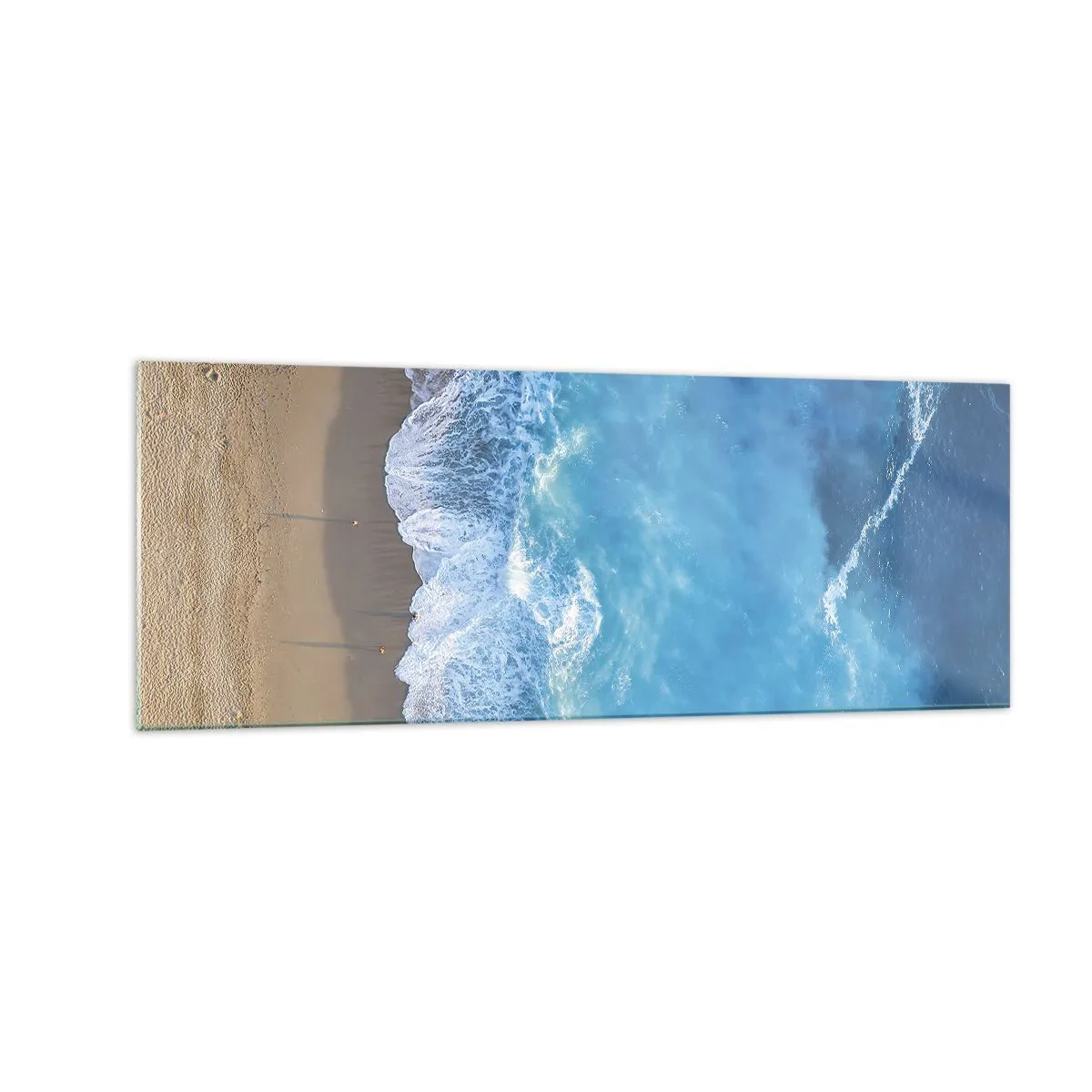Quadro em vidro - O poder do azul - 140x50 cm