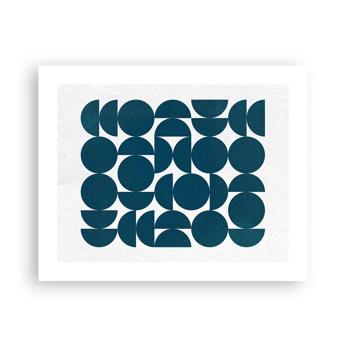 Pôster - Círculos e semicírculos - 50x40 cm