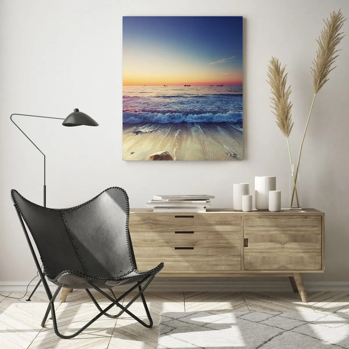 Quadro em vidro - E além do horizonte? - 70x100 cm