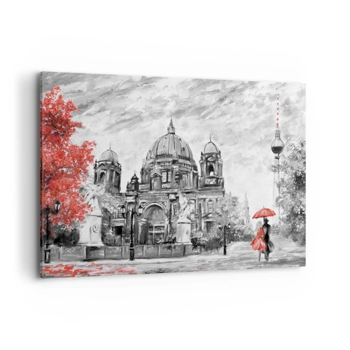 Quadro em tela - Reunião em Berlim - 100x70 cm