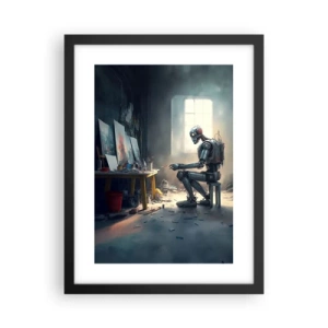 Pôster com moldura preta - O ato de criação - 30x40 cm