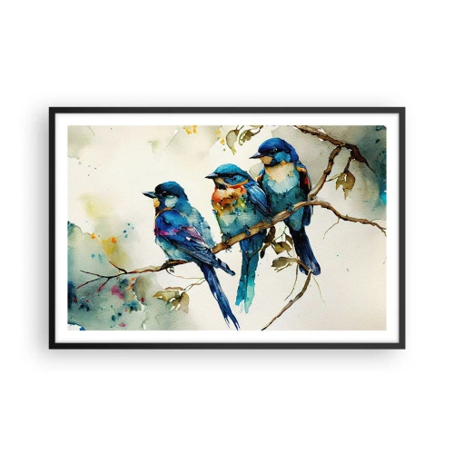 Pôster com moldura preta - Ele ficou ofendido? - 91x61 cm