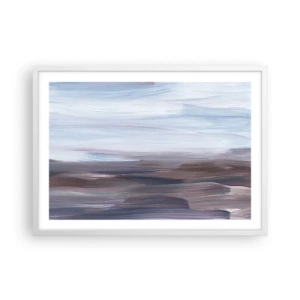 Pôster em moldura branca - Elementos: água - 70x50 cm