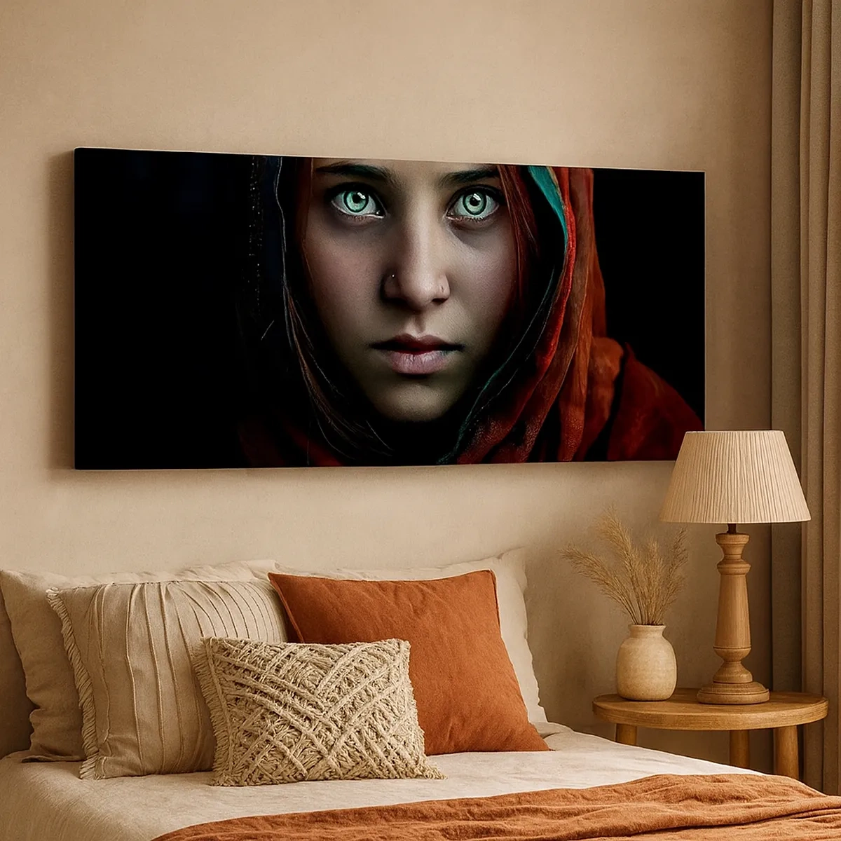 Quadro em tela - Princesa oriental - 30x30 cm