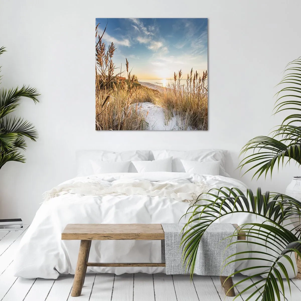 Quadro em tela - Praia do Norte - 40x40 cm