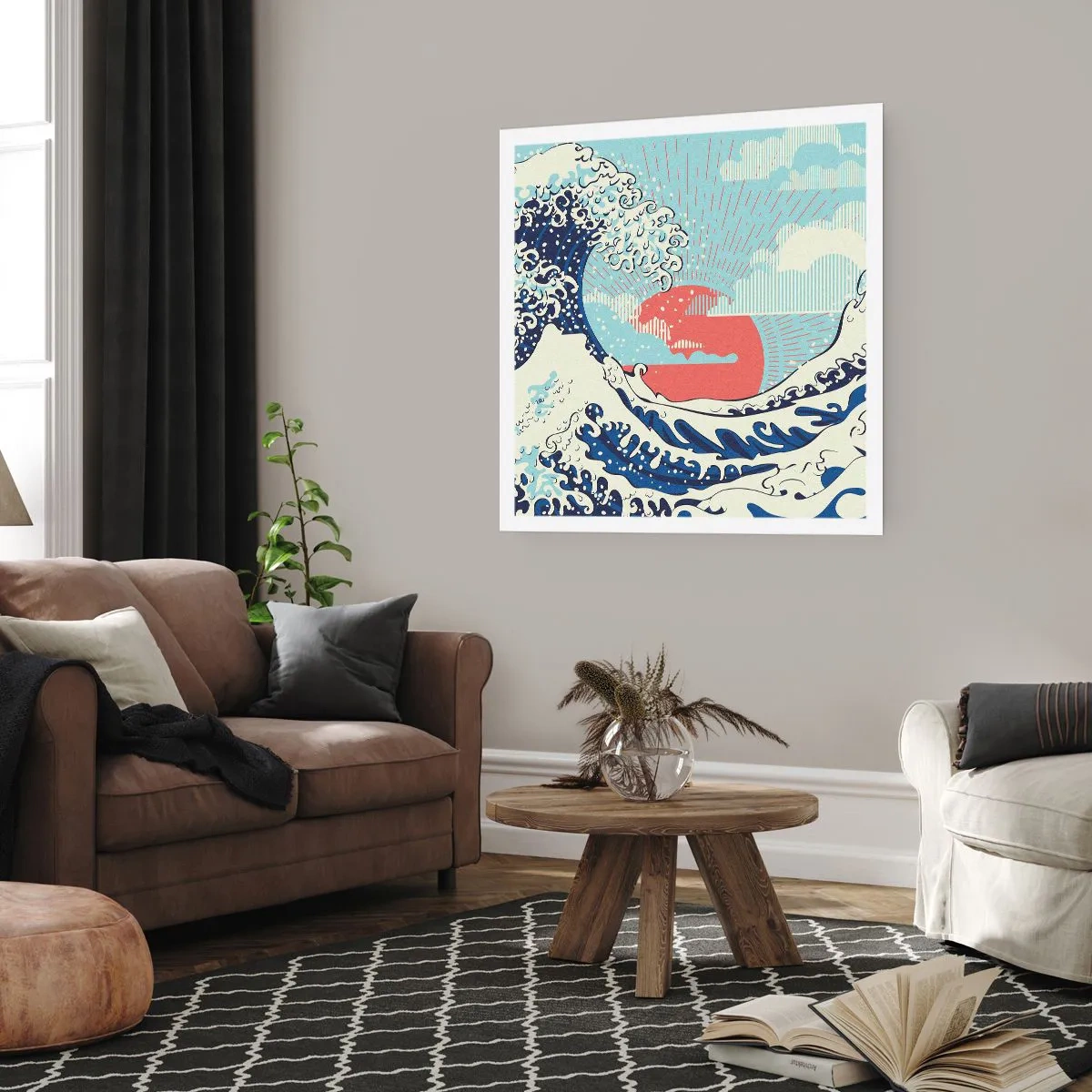 Pôster - Das inspirações japonesas - 30x30 cm