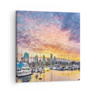 Quadro em tela - Cidade de mil marinheiros - 50x50 cm