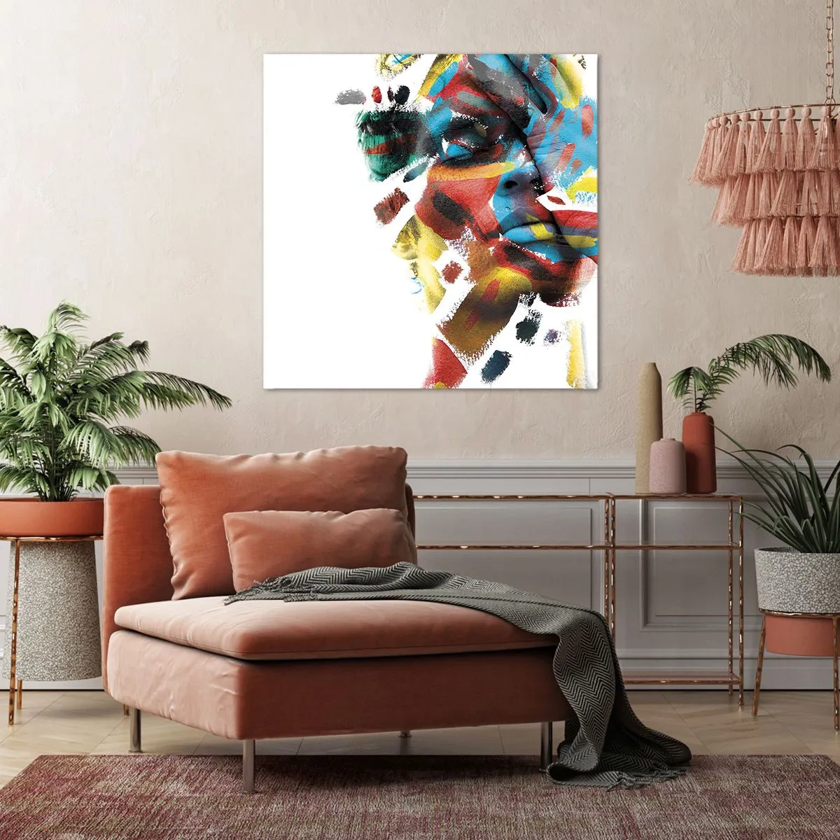 Quadro em tela - Personalidade colorida - 50x50 cm