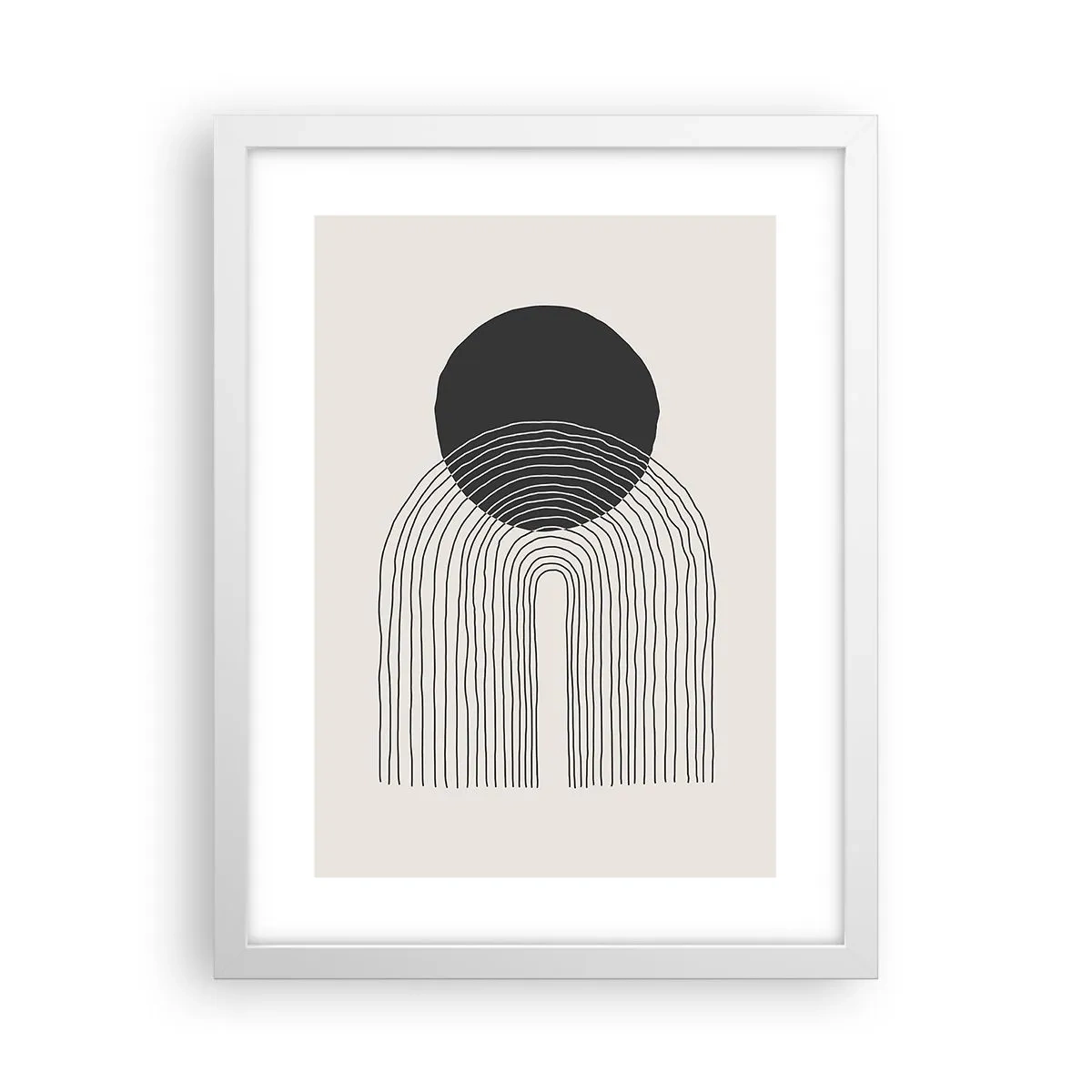 Pôster em moldura branca - Tremores e confiança - 30x40 cm