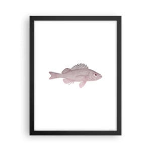 Pôster com moldura preta - Peixe de olhos grandes - 30x40 cm