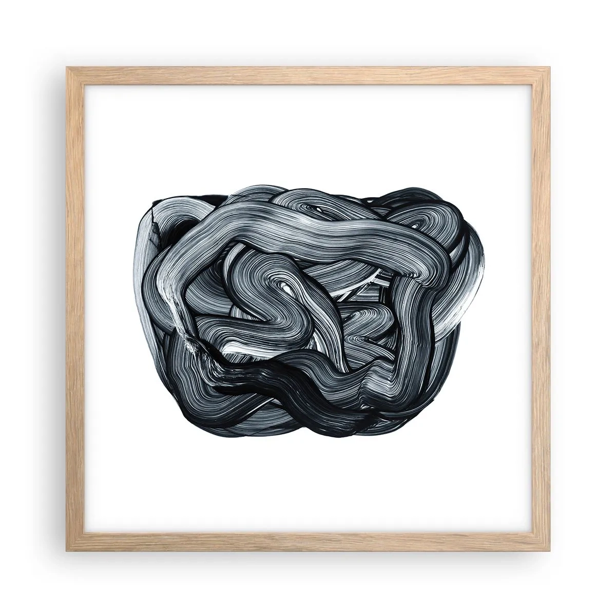 Pôster com moldura de carvalho claro - Não é assim tão simples - 40x40 cm