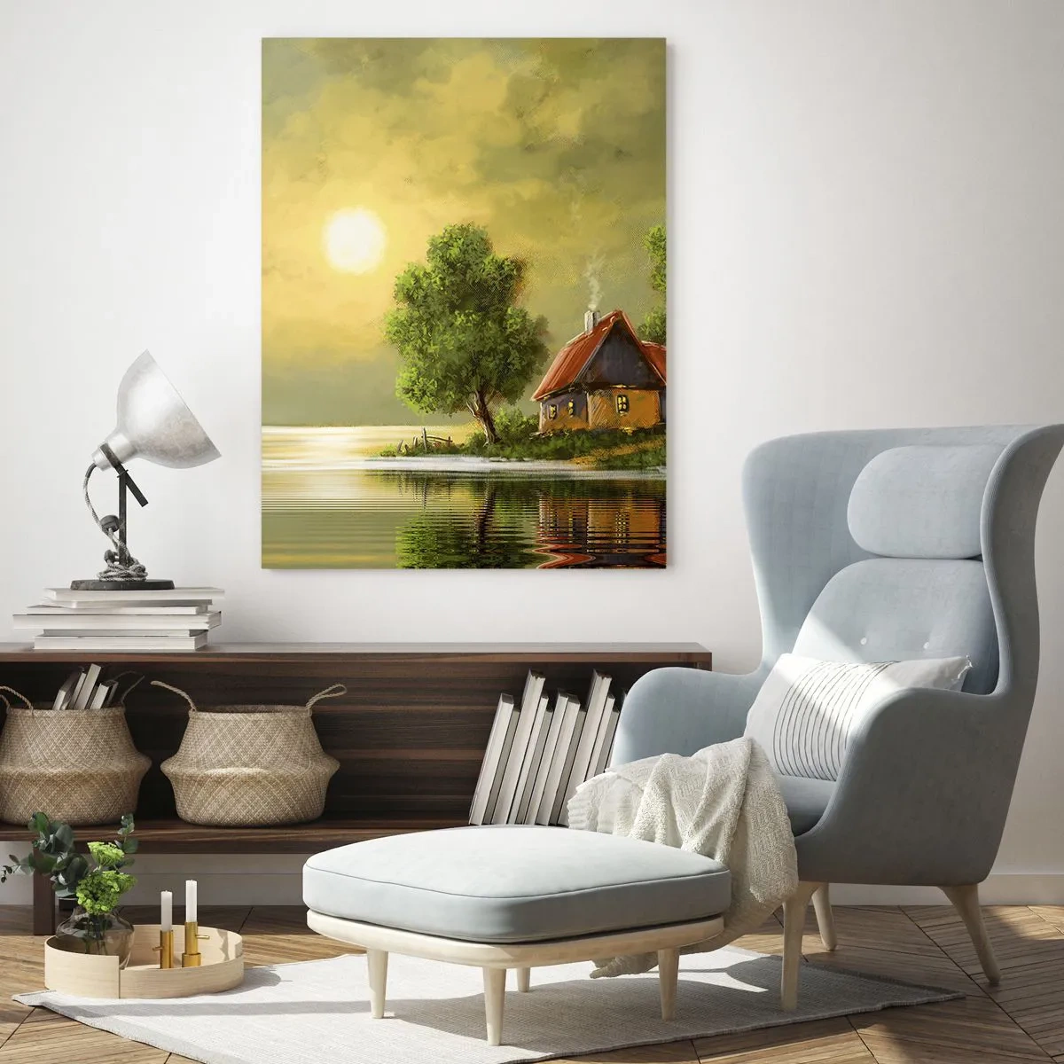Quadro em vidro - Lindo como uma paisagem - 50x70 cm