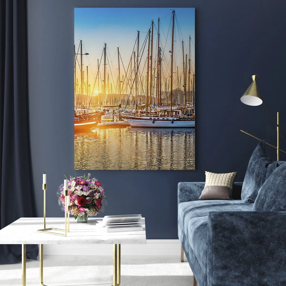 Quadro em vidro - O vento também deve dormir - 50x70 cm