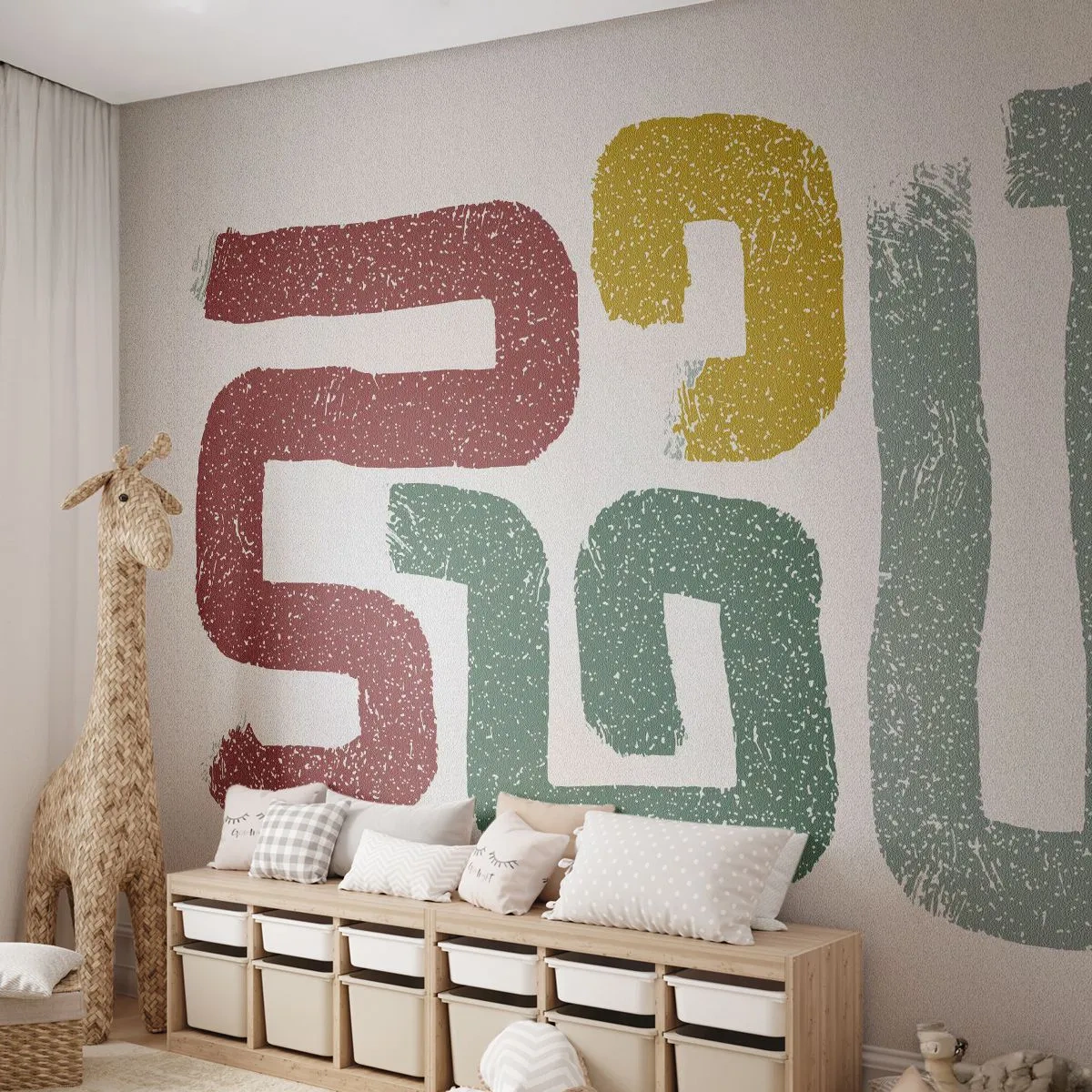 Papel de Parede Autocolante Deluxe Sticker - Em uma língua desconhecida - Pedaço, Minimalismo, Rolando - 150x105 cm