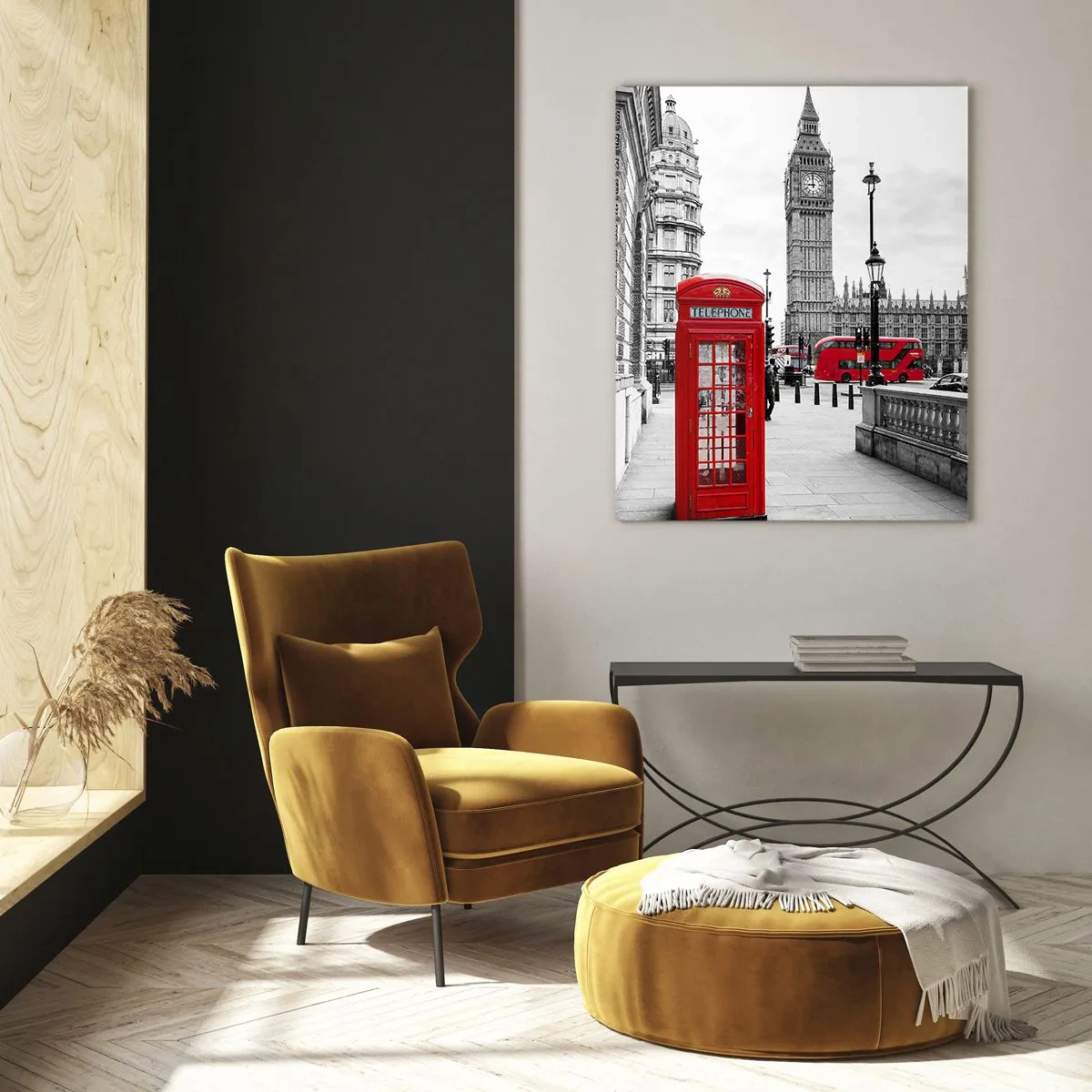 Quadro em vidro - Sem dúvida, Londres - 50x70 cm
