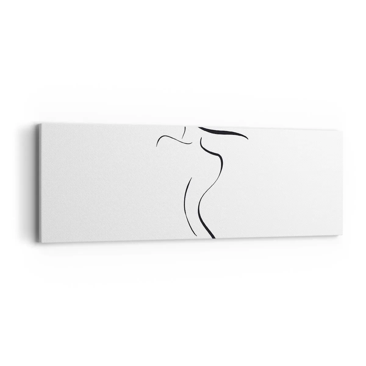 Quadro em tela - Elusiva como uma onda - 90x30 cm
