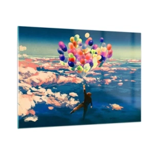 Quadro em vidro - Um sonho de infância tornado realidade - 100x70 cm