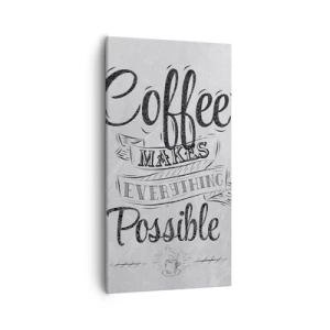Quadro em tela - Como podes não amar café - 55x100 cm