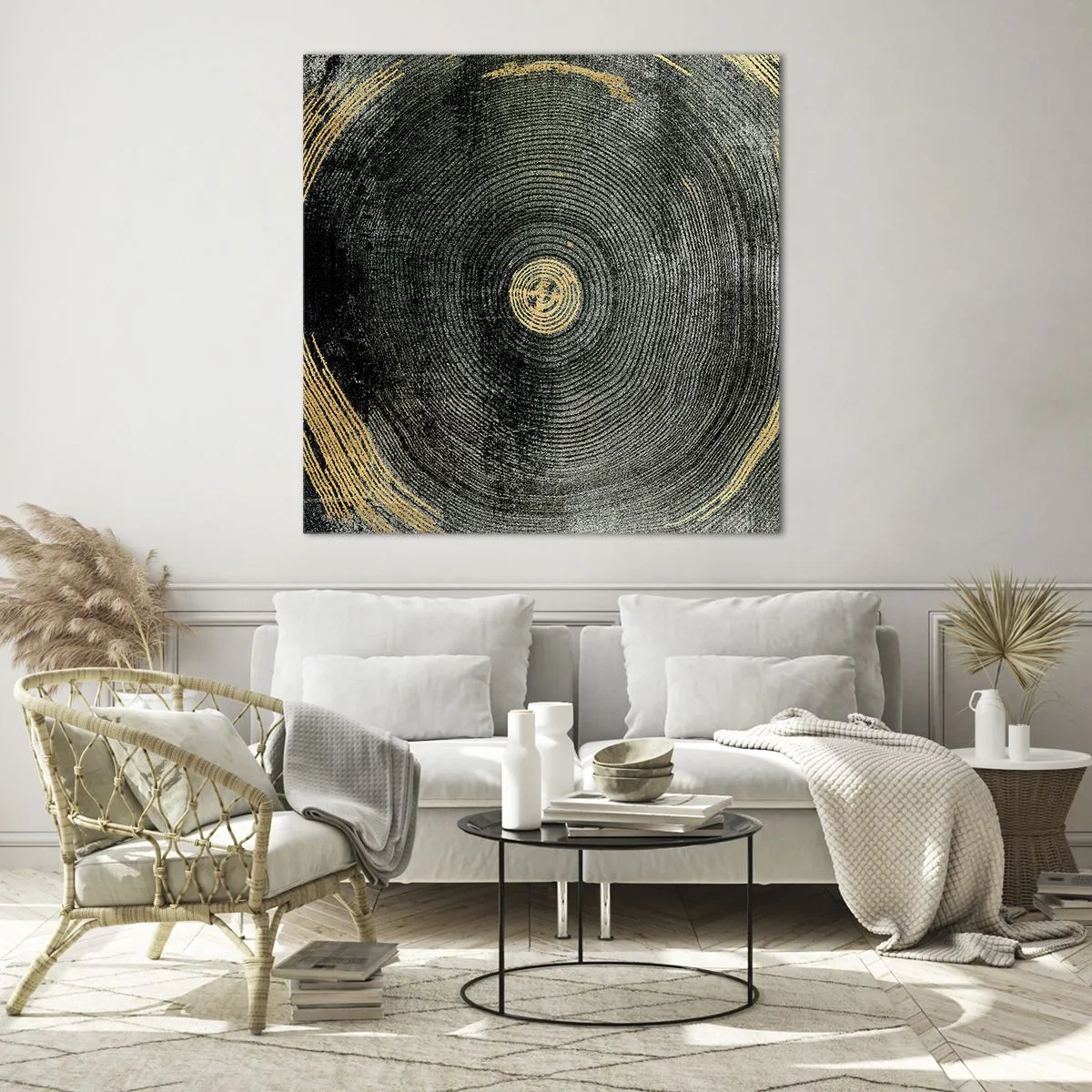 Quadro em vidro - Mudança e persistência - 50x50 cm