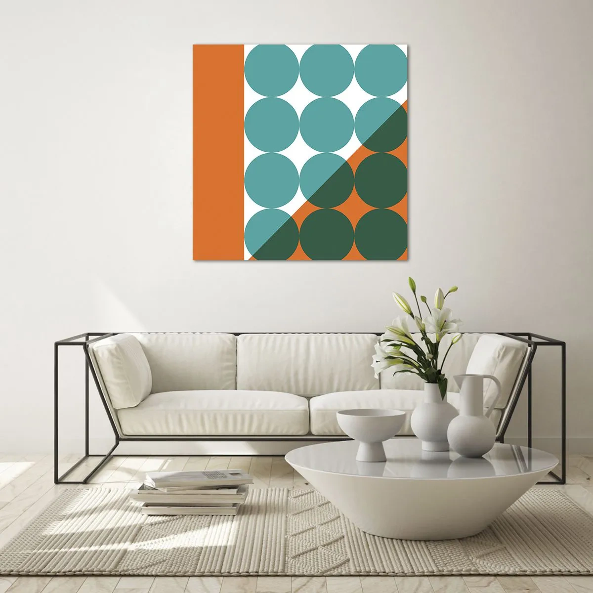 Quadro em vidro - Para cima e na diagonal - 30x30 cm