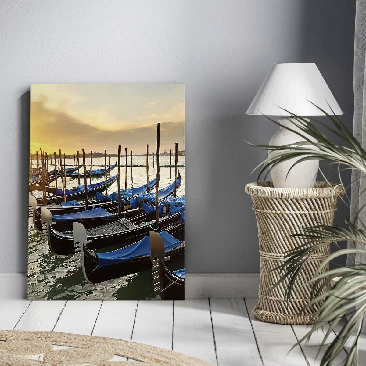 Quadro em tela - Antes que o burburinho chegue - 55x100 cm