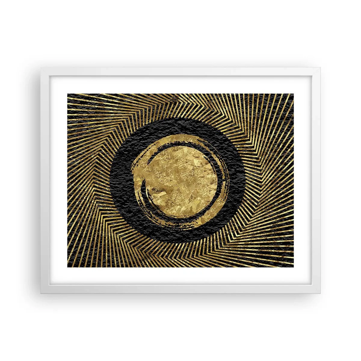 Pôster em moldura branca - Composição glamourosa - 50x40 cm