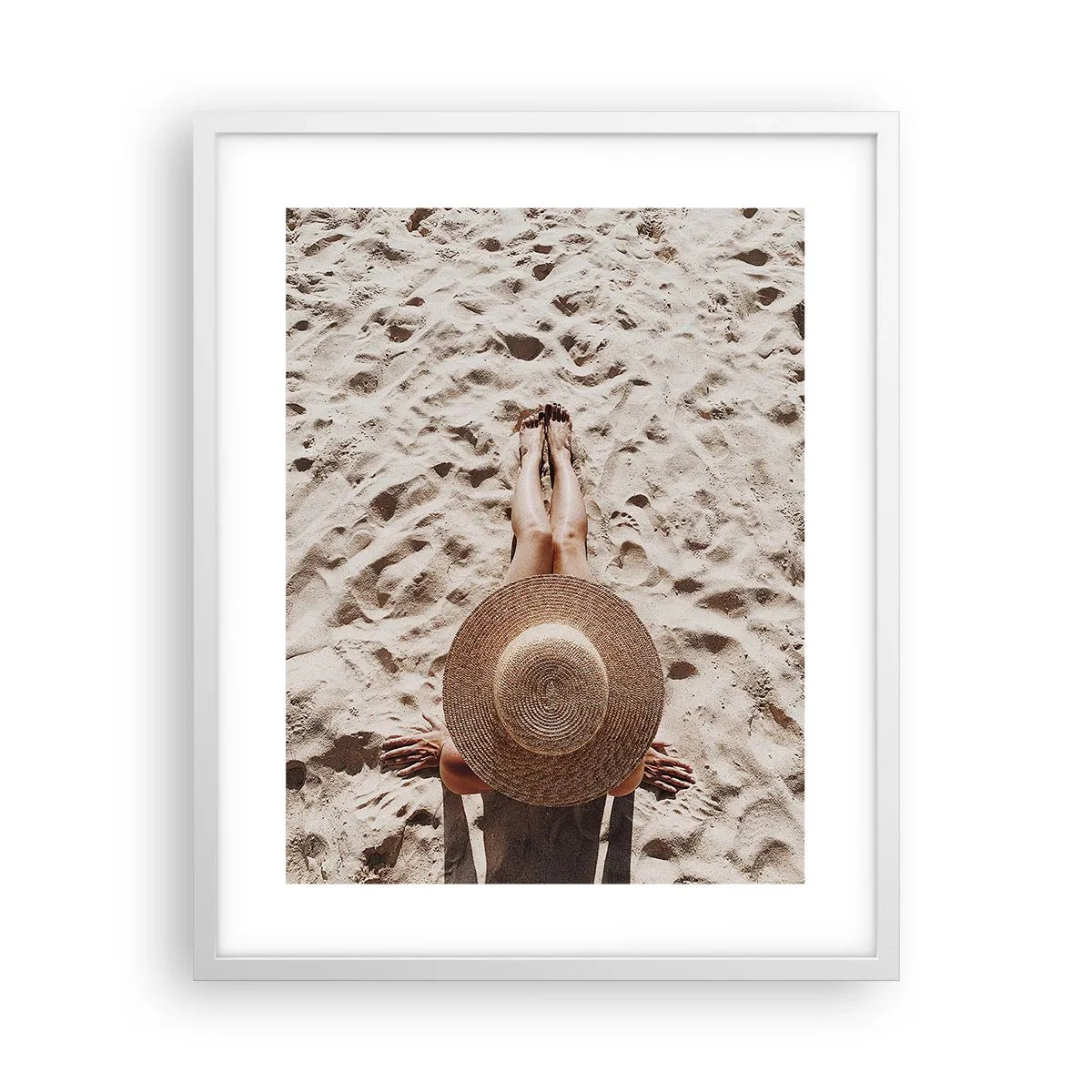 Pôster em moldura branca - Hora de sonhar - 40x50 cm