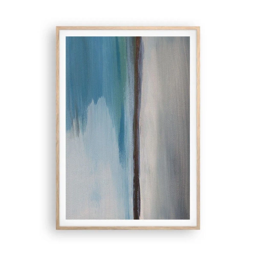 Pôster com moldura de carvalho claro - Paisagem horizontal - 70x100 cm